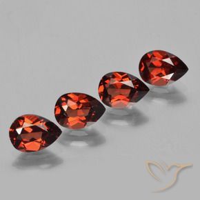 Achetez naturel 3,53ct rouge grenat pyrope gems, en forme de poire, en provenance mozambique chez gemselect. en stock, livraison internationale!