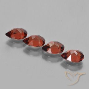 Achetez naturel 3,53ct rouge grenat pyrope gems, en forme de poire, en provenance mozambique chez gemselect. en stock, livraison internationale!