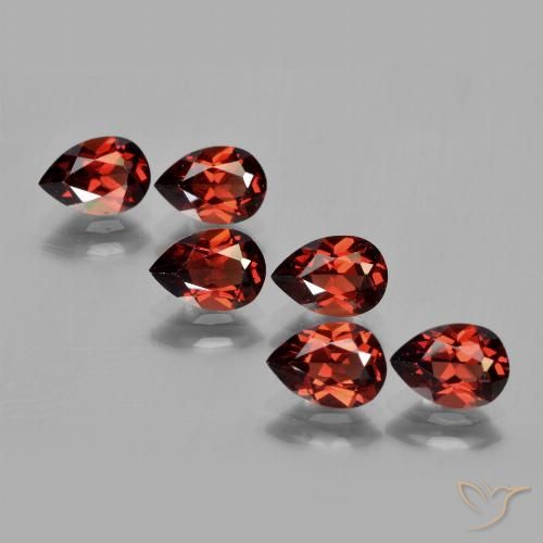 5.20ctw Naturel Rouge moyen Grenat pyrope, En forme de poire, VVS-VS
