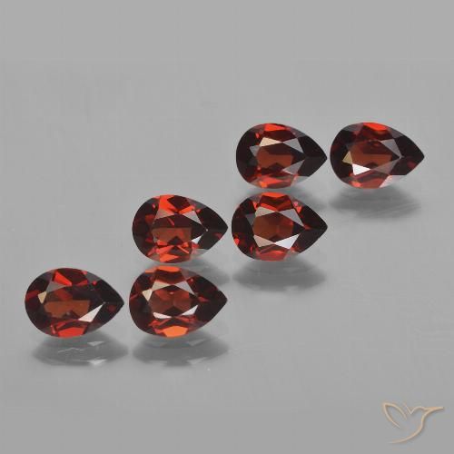 4.96ctw Naturel Rouge foncé Grenat pyrope, En forme de poire, VVS-VS