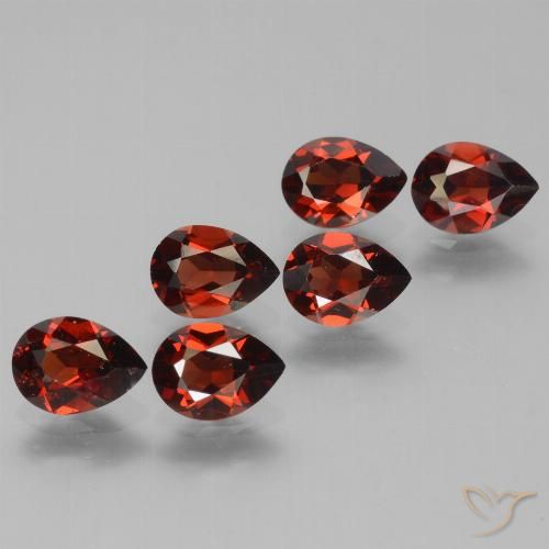 5.07ctw Naturel Rouge moyen Grenat pyrope, En forme de poire, VS