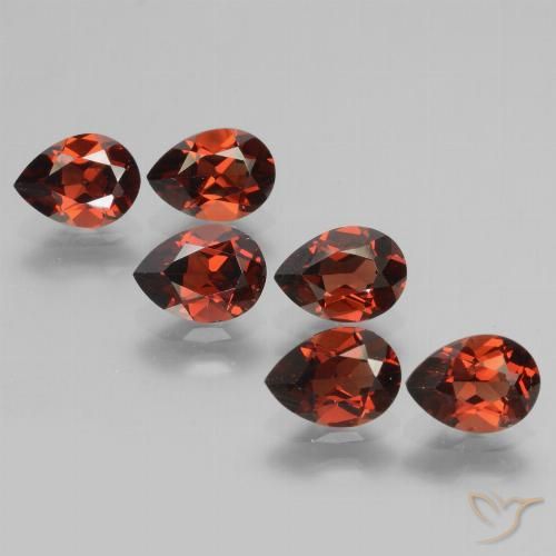 5.47ctw Naturel Rouge groseille Grenat pyrope, En forme de poire, VVS-VS