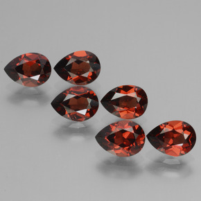 Achetez naturel 5,54ct rouge grenat pyrope gems, en forme de poire, en provenance mozambique chez gemselect. en stock, livraison internationale!