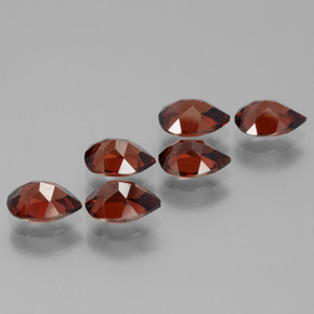 Achetez naturel 5,54ct rouge grenat pyrope gems, en forme de poire, en provenance mozambique chez gemselect. en stock, livraison internationale!