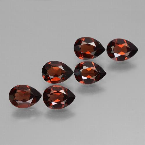 Achetez naturel 4,64ct rouge grenat pyrope gems, en forme de poire, en provenance mozambique chez gemselect. en stock, livraison internationale!