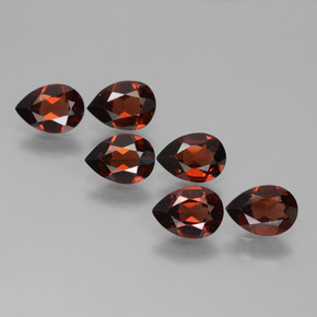 Achetez naturel 4,64ct rouge grenat pyrope gems, en forme de poire, en provenance mozambique chez gemselect. en stock, livraison internationale!