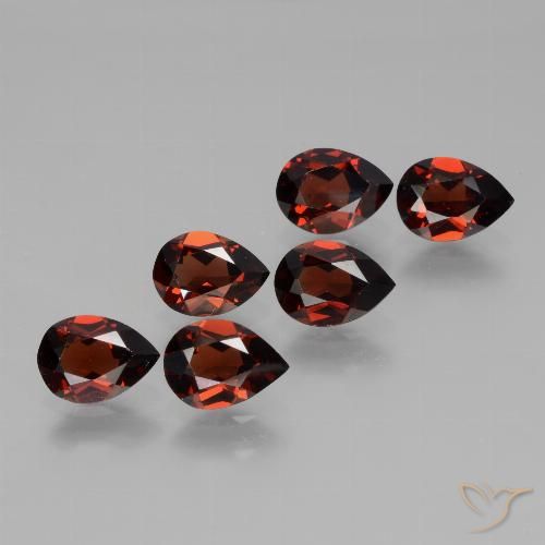 4.88ctw Naturel Rouge foncé Grenat pyrope, En forme de poire, VVS-VS