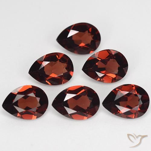 4.77ctw Naturel Rouge foncé Grenat pyrope, En forme de poire, VVS-VS