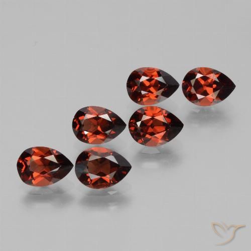 5.45ctw Naturel Rouge foncé Grenat pyrope, En forme de poire, VS