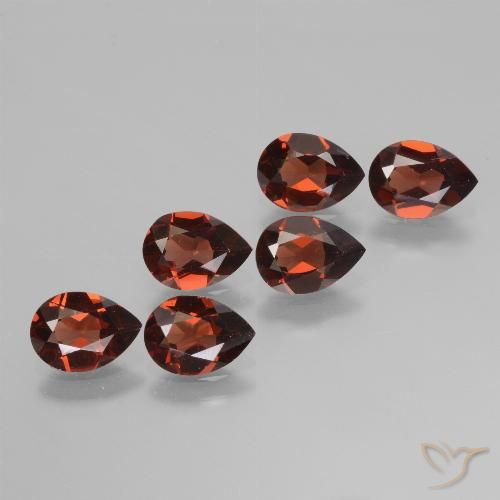 4.61ctw Naturel Rouge foncé Grenat pyrope, En forme de poire, VVS-VS