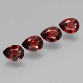 Achetez naturel 3,09ct rouge grenat pyrope gems, en forme de poire, en provenance mozambique chez gemselect. en stock, livraison internationale!