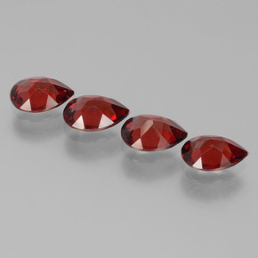 Achetez naturel 3,09ct rouge grenat pyrope gems, en forme de poire, en provenance mozambique chez gemselect. en stock, livraison internationale!
