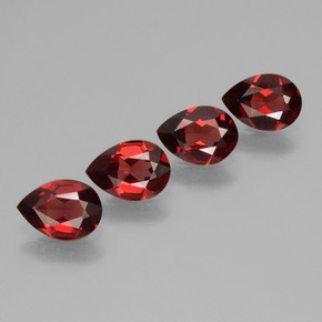Achetez naturel 2,86ct rouge grenat pyrope gems, en forme de poire, en provenance mozambique chez gemselect. en stock, livraison internationale!
