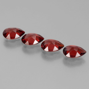 Achetez naturel 2,86ct rouge grenat pyrope gems, en forme de poire, en provenance mozambique chez gemselect. en stock, livraison internationale!