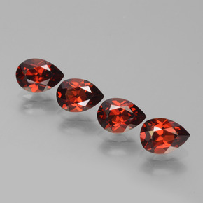 Achetez naturel 3,76ct rouge grenat pyrope gems, en forme de poire, en provenance mozambique chez gemselect. en stock, livraison internationale!