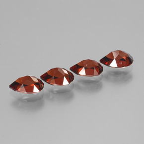 Achetez naturel 3,76ct rouge grenat pyrope gems, en forme de poire, en provenance mozambique chez gemselect. en stock, livraison internationale!
