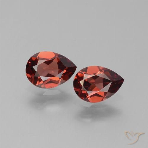 1.59ctw Naturel Rouge moyen-foncé Grenat pyrope, En forme de poire, VVS-VS