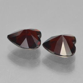 Achetez naturel 1,53ct rouge grenat pyrope gems, forme de coeur, en provenance mozambique chez gemselect. en stock, livraison internationale!