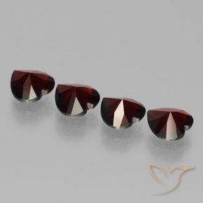 Achetez naturel 3.02ct Rouge foncé Grenat pyrope gems, Forme de coeur, En provenance Mozambique chez GemSelect. En stock, livraison internationale!