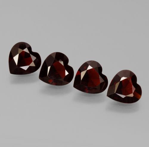 Achetez naturel 2.99ct Rouge foncé Grenat pyrope gems, Forme de coeur, En provenance Mozambique chez GemSelect. En stock, livraison internationale!