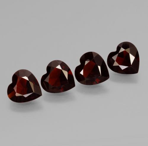 Achetez naturel 2.99ct Rouge foncé Grenat pyrope gems, Forme de coeur, En provenance Mozambique chez GemSelect. En stock, livraison internationale!