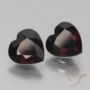 Shop natural 1.80ct Rouge foncé Grenat pyrope gems, Cœur, from Mozambique at GemSelect. In stock, global shipping!