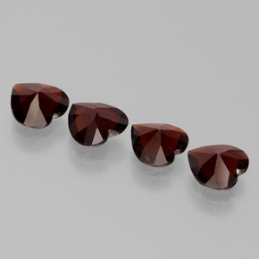 Achetez naturel 2.65ct Rouge foncé Grenat pyrope gems, Forme de coeur, En provenance Mozambique chez GemSelect. En stock, livraison internationale!