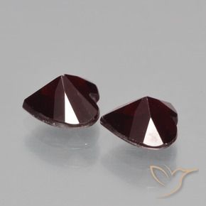 Achetez naturel 1.83ct Rouge foncé Grenat pyrope gems, Forme de coeur, En provenance Mozambique chez GemSelect. En stock, livraison internationale!