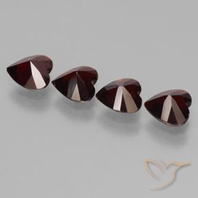 Achetez naturel 2.98ct Rouge foncé Grenat pyrope gems, Forme de coeur, En provenance Mozambique chez GemSelect. En stock, livraison internationale!
