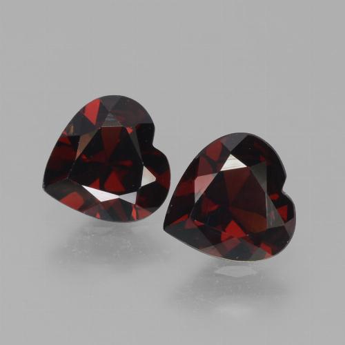 Achetez naturel 1,52ct rouge grenat pyrope gems, forme de coeur, en provenance mozambique chez gemselect. en stock, livraison internationale!