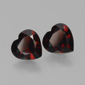 Achetez naturel 1,52ct rouge grenat pyrope gems, forme de coeur, en provenance mozambique chez gemselect. en stock, livraison internationale!