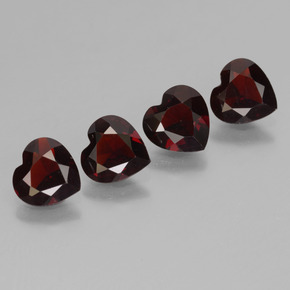 Achetez naturel 2,74ct rouge grenat pyrope gems, forme de coeur, en provenance mozambique chez gemselect. en stock, livraison internationale!