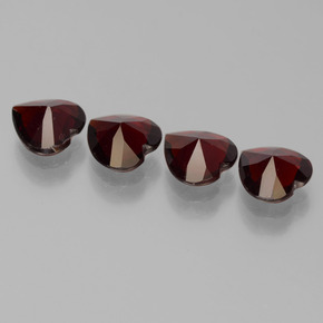 Achetez naturel 2,74ct rouge grenat pyrope gems, forme de coeur, en provenance mozambique chez gemselect. en stock, livraison internationale!