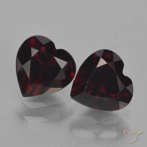 1.96ctw Naturel Rouge foncé Grenat pyrope, Cœur, VVS-VS