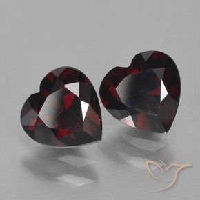 Shop natural 1.96ct Rouge foncé Grenat pyrope gems, Cœur, from Mozambique at GemSelect. In stock, global shipping!