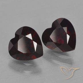 Shop natural 1.82ct Rouge foncé Grenat pyrope gems, Cœur, from Mozambique at GemSelect. In stock, global shipping!
