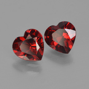 Achetez naturel ct Rouge Grenat pyrope gems, Forme de coeur, En provenance Mozambique chez GemSelect. En stock, livraison internationale!