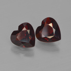 Achetez naturel 1,48ct rouge grenat pyrope gems, forme de coeur, en provenance mozambique chez gemselect. en stock, livraison internationale!