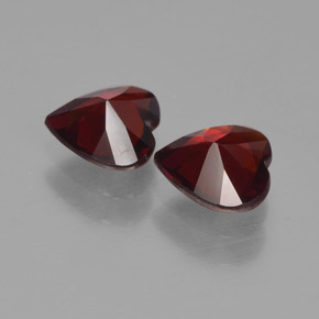 Achetez naturel 1,48ct rouge grenat pyrope gems, forme de coeur, en provenance mozambique chez gemselect. en stock, livraison internationale!