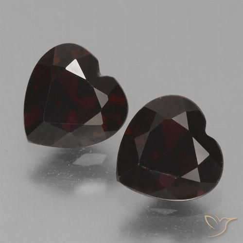 1.70ctw Naturel Rouge foncé Grenat pyrope, Cœur, VVS-VS