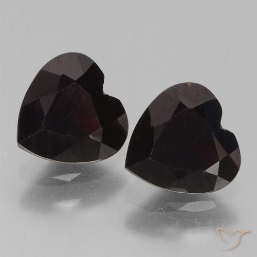 1.73ctw Naturel Rouge foncé Grenat pyrope, Cœur, VVS-VS