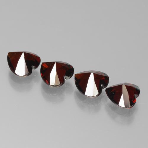 Achetez naturel 3,79ct rouge grenat pyrope gems, forme de coeur, en provenance mozambique chez gemselect. en stock, livraison internationale!