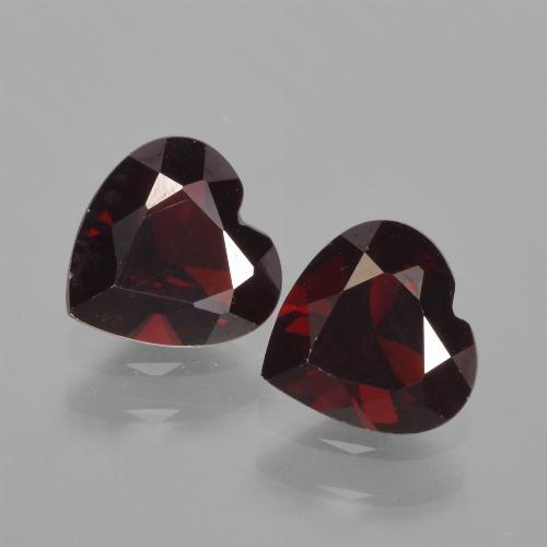 Achetez naturel 1,65ct rouge grenat pyrope gems, forme de coeur, en provenance mozambique chez gemselect. en stock, livraison internationale!