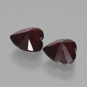 Achetez naturel 1,65ct rouge grenat pyrope gems, forme de coeur, en provenance mozambique chez gemselect. en stock, livraison internationale!