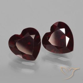 Shop natural 1.91ct Rouge foncé Grenat pyrope gems, Cœur, from Mozambique at GemSelect. In stock, global shipping!