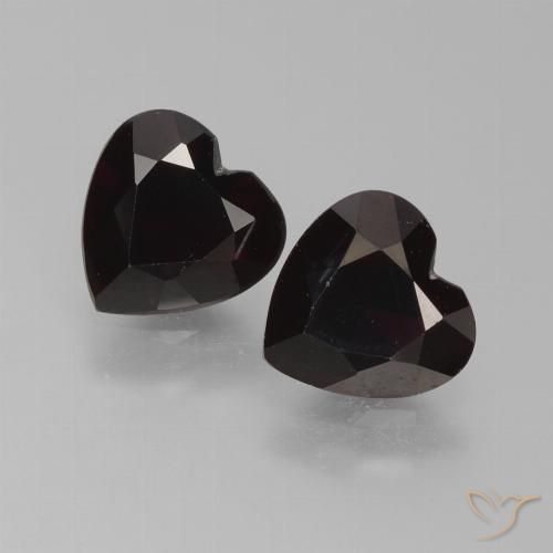 1.73ctw Naturel Rouge foncé Grenat pyrope, Cœur, VVS-VS