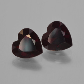 Achetez naturel 1,64ct rouge grenat pyrope gems, forme de coeur, en provenance mozambique chez gemselect. en stock, livraison internationale!