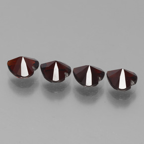 Achetez naturel 3,86ct rouge grenat pyrope gems, forme de coeur, en provenance mozambique chez gemselect. en stock, livraison internationale!