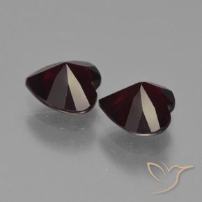 Shop natural 1.84ct Rouge noirâtre Grenat pyrope gems, Cœur, from Mozambique at GemSelect. In stock, global shipping!