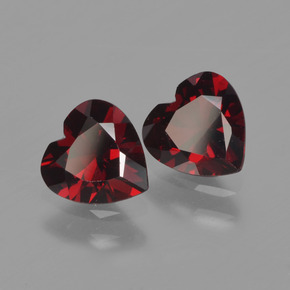 Achetez naturel 1.65ct Rouge foncé Grenat pyrope gems, Forme de coeur, En provenance Mozambique chez GemSelect. En stock, livraison internationale!